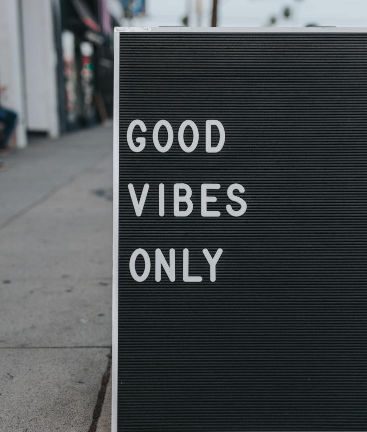 Good Vibes Only – Pandora's Health Blog (credit: Unsplash)